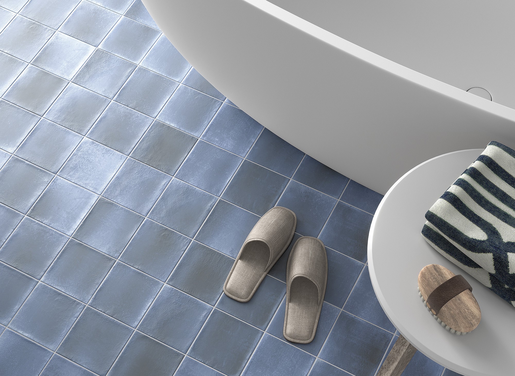 Checkers Night Blue - Tile Factory Outlet